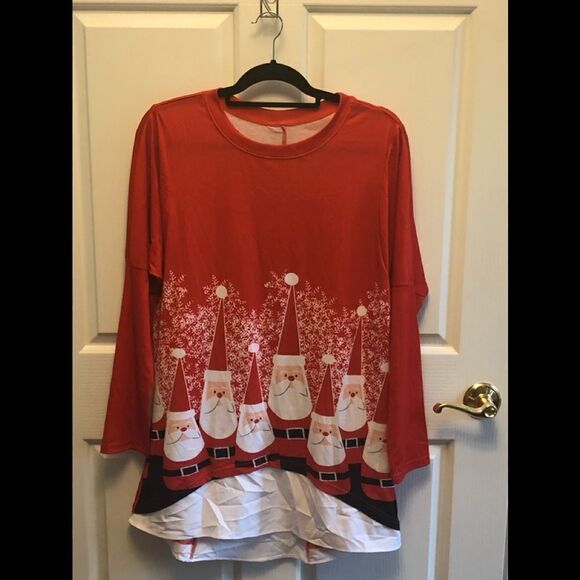 Santa novelty top  - Picture 1 of 2